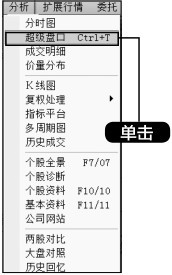 3.3 利用【分析】菜单查看股市动态