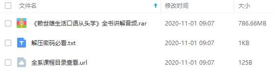 《赖世雄生活口语从头学》全书讲解音频百度云网盘资源分享下载[MP3/786.66MB]