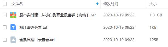 《股市实战课：从小白到职业操盘手》百度云网盘资源分享下载[MP4/1.31GB]