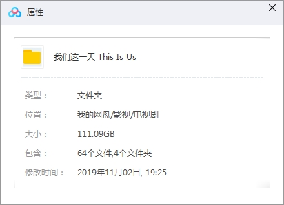 美剧《我们这一天(This Is Us)》全四季高清英语中字[MP4/111.09GB](更新至第四季)百度云网盘下载