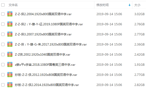 蜘蛛侠8部合集[2002-2019年]超清英语中字百度云网盘下载