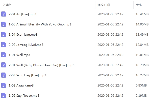 Yoko Ono小野洋子13张CD歌曲(1968-2010)合集+部分视频合集[MP3/AVI/4.13GB]百度云网盘下载