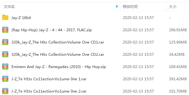 说唱歌手Jay-Z歌曲18张专辑音乐合集[FLAC/MP3/9.12GB]百度云网盘下载