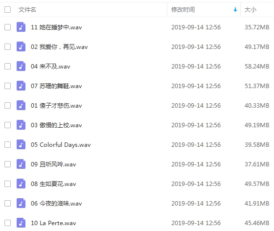 朴树15张专辑歌曲无损+MP3合集打包百度云网盘下载