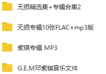 G.E.M邓紫棋18张专辑歌曲无损+MP3合集[FLAC/WAV/MP3/13.17GB]百度云网盘下载