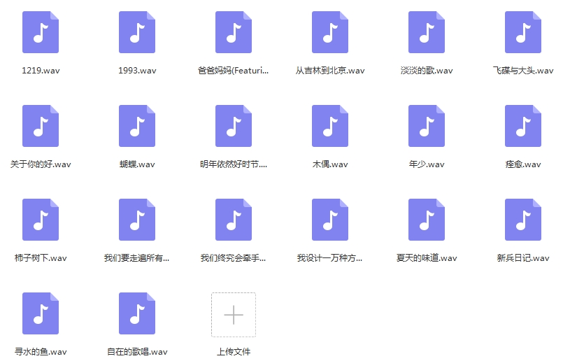 许飞无损歌曲精选20首[WAV/872.73MB]百度云网盘下载