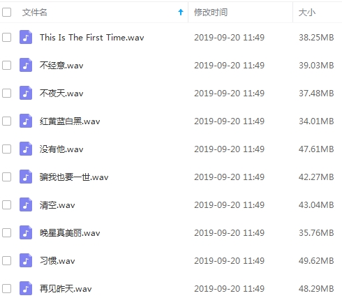 柏安妮10首无损精选歌曲合集[WAV/415.36MB]百度云网盘下载