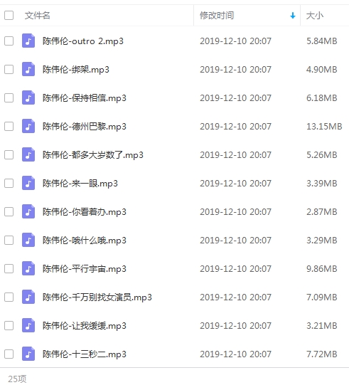 电影《两只老虎》原声大碟24首歌曲[MP3/149.48MB]百度云网盘下载