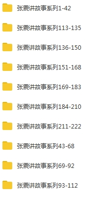 张震讲故事222个鬼故事系列音频合集[MP3/1.33GB]百度云网盘下载