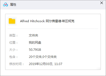阿尔弗雷德·希区柯克导演电影作品20部(1935-1972)高清英语中字[MKV/MP4/50.79GB]百度云网盘下载