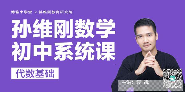 袁斌-孙维刚初中数学系统课代数基础视频[MP4/6.93GB]百度云网盘下载