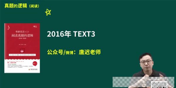 2021考研英语真题阅读考上的逻辑视频[MP4/31.73GB]百度云网盘下载