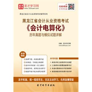 黑龙江省会计从业资格考试《会计电算化》历年真题与模拟试题详解