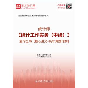 2019年统计师《统计工作实务（中级）》复习全书【核心讲义＋历年真题详解】